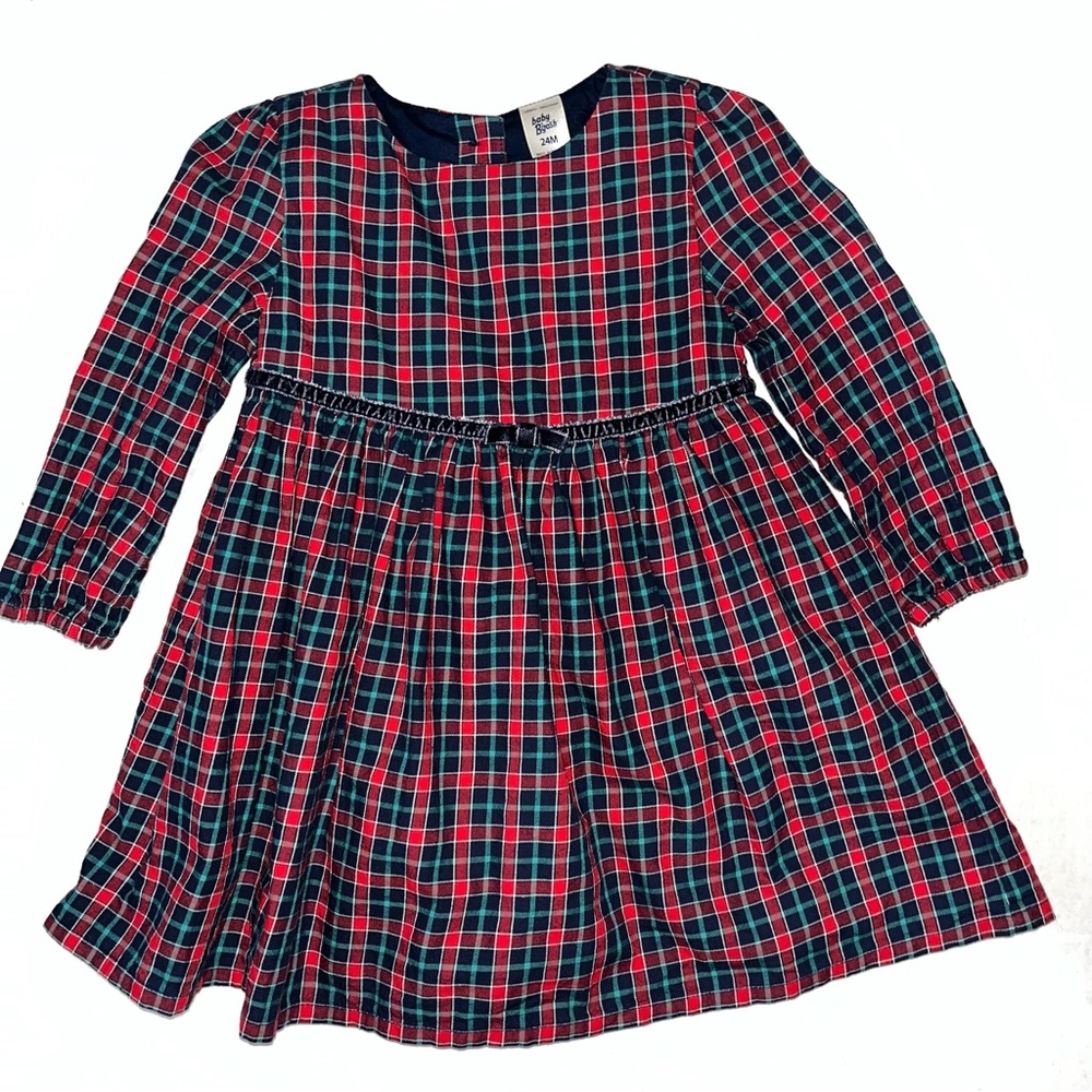 Baby‎ b’gosh Long Sleeve Plaid Dress 24 Months